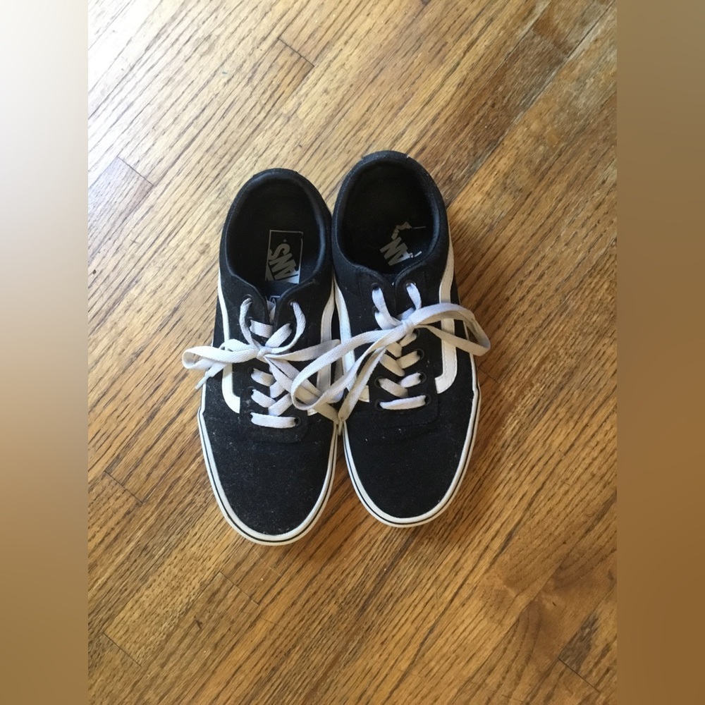 Old Skool Black and White Vans
